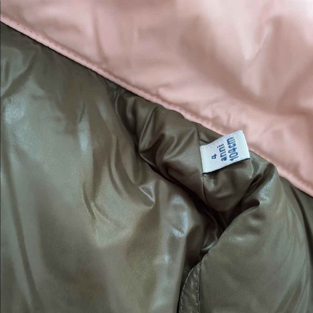 Moncler Pink & Olive Puffer Vest - Picture 2 of 7